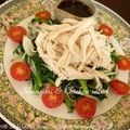 motchan's cooksnap of when they made 春菊と鶏のさっぱりサラダ.