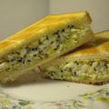 大魔女's cooksnap of when they made ゆで卵とキャベツのごまマヨトーストサンド.
