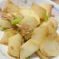 67ice's cooksnap of when they made かぶとツナのガーリック醤油炒め.