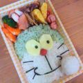 m_0711's cooksnap of when they made 【お弁当】　☆ドラえもん弁当☆.