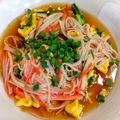 サンフラワー30's cooksnap of when they made フワフワ〜ニラ玉☆カニカマあんかけ.