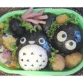 ミセスあまぐり's cooksnap of when they made キャラ弁☆おにぎり８・トトロ.