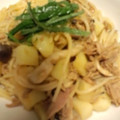 サトモユリア's cooksnap of when they made 超簡単！ジャガイモとシメジの和風パスタ.