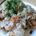 soratea's cooksnap of when they made ☆鶏から揚げdeチャーハン☆.