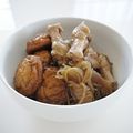 ポンタ77's cooksnap of when they made ✿厚揚げと手羽元の煮物✿.