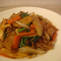 ローズレース's cooksnap of when they made 豚肉とまこもだけのオイスター炒め.