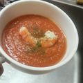 あやちん０８１６'s cooksnap of when they made 海老とトマトとにんじんのスープ。.