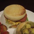 Ｐ子ママ's cooksnap of when they made イングリッシュマフィンでスパムサンド.
