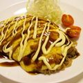 のりぞ～♪'s cooksnap of when they made 焼きそば☆ランチに【オムソバ】.