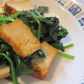 チョビ～☆'s cooksnap of when they made 厚揚げとほうれん草のオイスター炒め。.