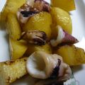 maruru-nn's cooksnap of when they made イカとじゃが芋の柚子胡椒バタポン照り焼き.