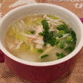 あーこ姐's cooksnap of when they made 白菜とえのきと生姜のお味噌汁.
