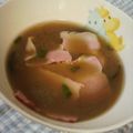 はっさく大福839's cooksnap of when they made こってり味☆ベーコンとなすの味噌汁.