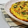 uronn's cooksnap of when they made たらこと切干大根の和風オープンオムレツ.