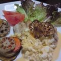 きらきらまいこ's cooksnap of when they made 簡単付け合わせ★　焼き野菜のサラダタワー.