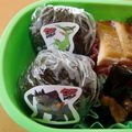 えいなつママ's cooksnap of when they made おにぎり弁当☆手作りキャラシール.
