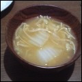 麻's cooksnap of when they made 白菜とえのきの味噌汁♪.