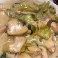 Ｒ's cooksnap of when they made 春キャベツとチキン煮！簡単クリーム煮.