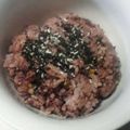 かぴーな's cooksnap of when they made **黒米でなんちゃって赤飯**.