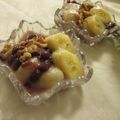 miyuki12's cooksnap of when they made ★バナナ白玉と胡桃の練乳ミルクしるこ★.