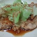 まゆぽん１号's cooksnap of when they made 鶏ミンチともやしの寄せ焼き.