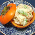 れな犬's cooksnap of when they made 秋の前菜・富有柿の白和え.
