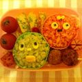 ユキノシタ。's cooksnap of when they made 簡単キャラ弁☆カップガチャダマムックダマ.