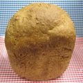 簡単手抜きママ's cooksnap of when they made HBで全粒粉100％食パン★.