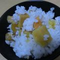 ★☆なぁな☆★'s cooksnap of when they made ごろごろ☆サツマイモのご飯.