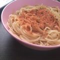 chelsea103's cooksnap of when they made 明太ふりかけで♪超簡単パスタ・スパ.