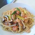 とぅいぃてぃ's cooksnap of when they made えびねぎパスタ.