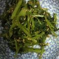 LOVEみるく's cooksnap of when they made 空芯菜の胡麻和え.
