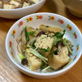 RINクック's cooksnap of when they made 水菜と油あげのさっと煮♪.