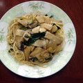 yurian21's cooksnap of when they made 簡単！定番！きのことほうれん草のパスタ！.