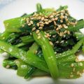 ventura's cooksnap of when they made 小松菜のからし醤油あえ.