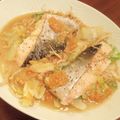 たっくんとワイン's cooksnap of when they made フライパンひとつで♬鮭のチャンチャン焼き.