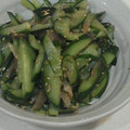 ほぼちゃん's cooksnap of when they made ＊きゅうりと搾菜のかんたん和えもの＊.