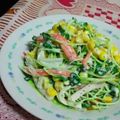 ぽんチャン♪'s cooksnap of when they made 貝割れ大根とカニカマのわさマヨサラダ.