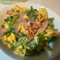 chikata's cooksnap of when they made ブロッコリーベーコン卵炒め♪.