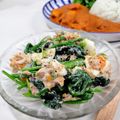 在宅勤務のおじさん's cooksnap of when they made ☆ほうれん草のツナたまサラダ☆.