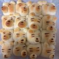 こんこん8's cooksnap of when they made 手ごね3分♡はちみつミルクちぎりパン.