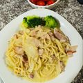 Ridergeek's cooksnap of when they made 生クリーム不要☆イタリアンのカルボナーラ.