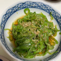 tomitomico's cooksnap of when they made レンジで簡単！料亭風ピーマンの和え物.