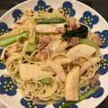 ちみ's cooksnap of when they made たけのこと菜の花のペペロンチーノ.