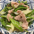 クックM6DK2O☆'s cooksnap of when they made ☆豚肉と春菊の柚子胡椒炒め☆.