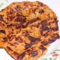 toshiebaba's cooksnap of when they made キムチ入りのねぎ焼き　.