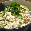 papikun's cooksnap of when they made ささ身とキュウリの白和え＊梅風味.