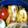 ゆき太☆'s cooksnap of when they made お弁当にも！簡単プチトマト青じそ卵焼き.