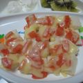 おひさま太陽's cooksnap of when they made トマトチーズトースト.
