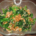 ぽにえ's cooksnap of when they made 納豆とほうれん草のごま和え.